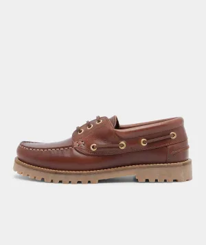 - Boat Shoe Resilient Brown Express international shipping Leather Ollie