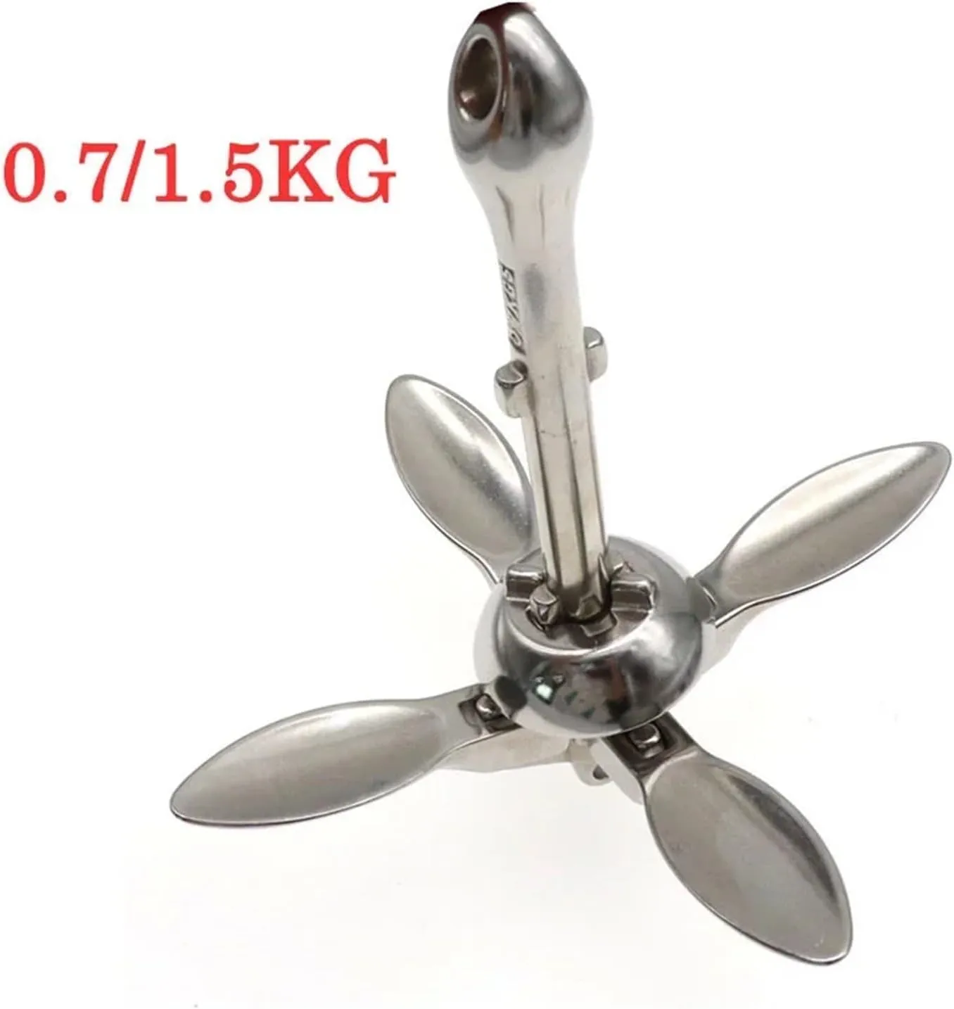 1.5 KG/0.7KG Docking Hardware Boat Folding Grapnel Anchor for Boat Marine Yacht 316 Stainless Steel Durable Deck Hardware Accessories