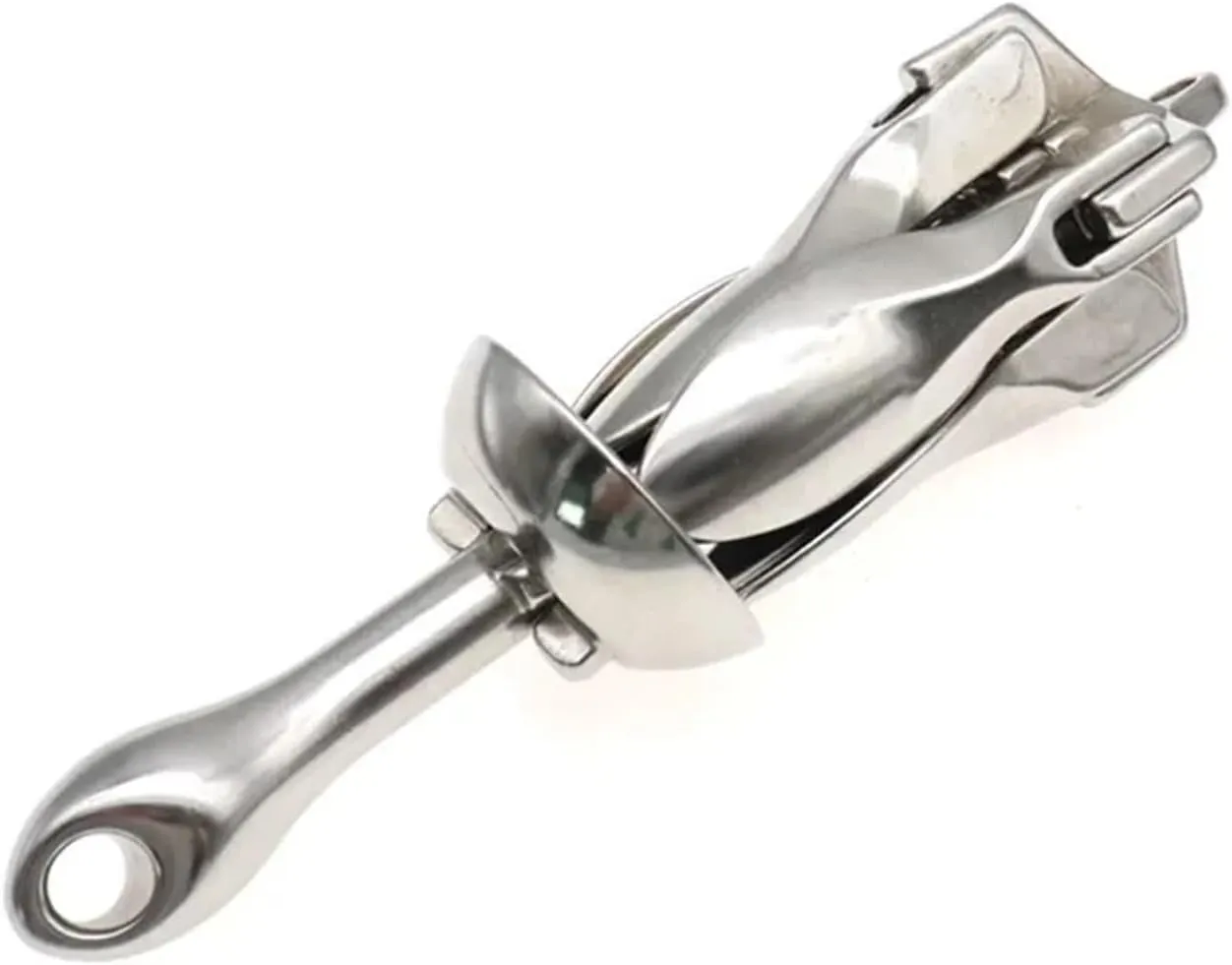 1.5 KG/0.7KG Docking Hardware Boat Folding Grapnel Anchor for Boat Marine Yacht 316 Stainless Steel Durable Deck Hardware Accessories