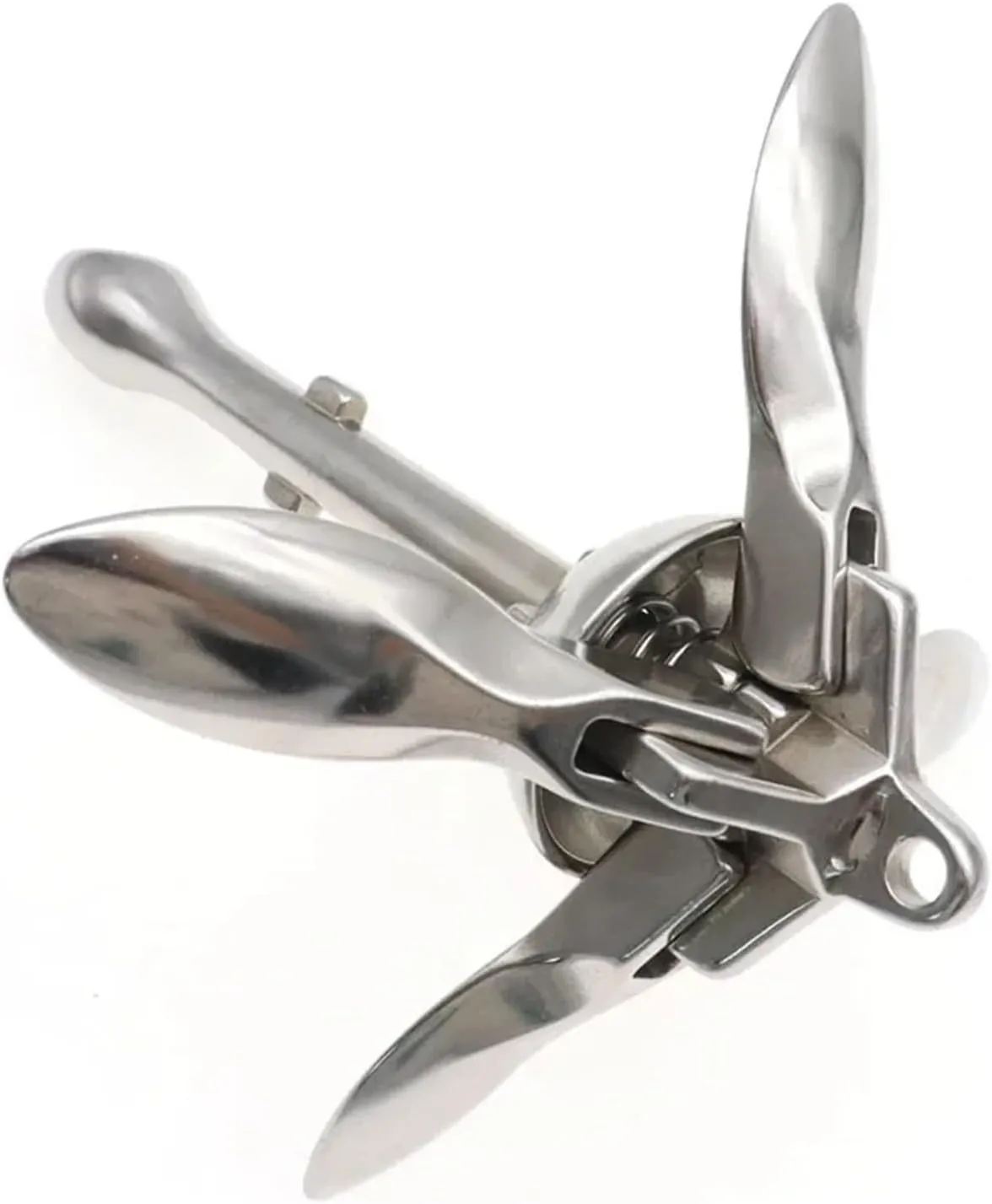 1.5 KG/0.7KG Docking Hardware Boat Folding Grapnel Anchor for Boat Marine Yacht 316 Stainless Steel Durable Deck Hardware Accessories