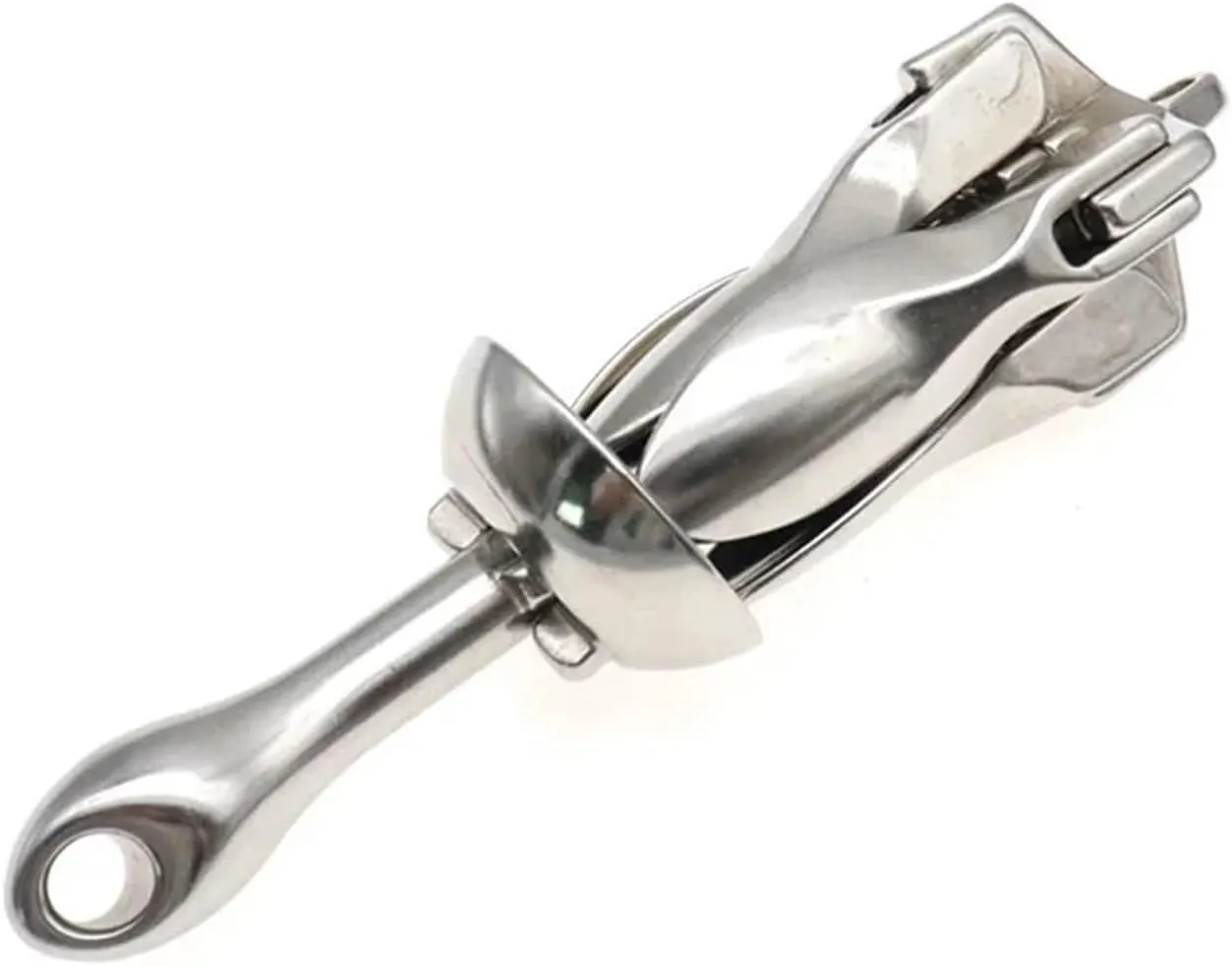 1.5/0.7/2.5/3.2kg Stainless Steel Umbrella Anchor Docking Deck Marine Hardware Boat 4-Tine Folding Grapnel Ancho Yacht Sailboat Deck Hardware Accessories