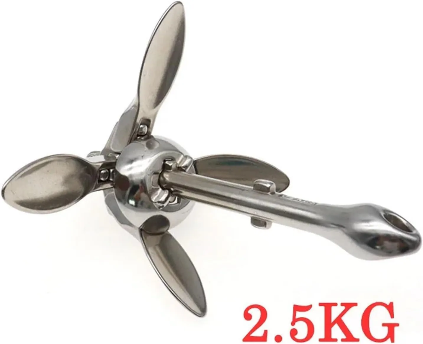 1.5/0.7/2.5/3.2kg Stainless Steel Umbrella Anchor Docking Deck Marine Hardware Boat 4-Tine Folding Grapnel Ancho Yacht Sailboat Deck Hardware Accessories