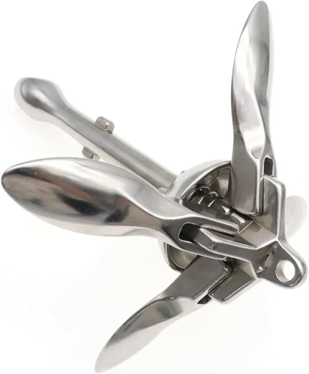 1.5/0.7/2.5/3.2kg Stainless Steel Umbrella Anchor Docking Deck Marine Hardware Boat 4-Tine Folding Grapnel Ancho Yacht Sailboat Deck Hardware Accessories