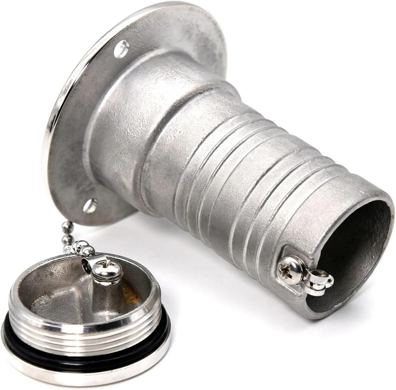 1.5" 38mm Marine Stainless steel 316 Deck Filler Fill Keyless Cap boat Hardware Accessories Socket yacht (Option: Gas, 1.5" /38mm)