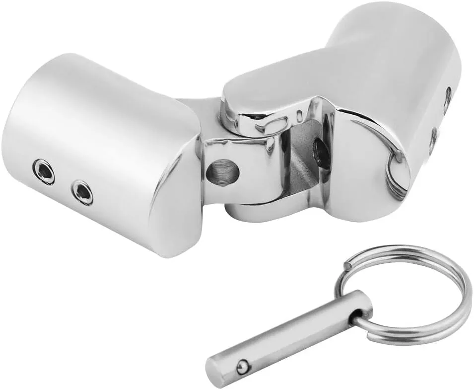 20mm/22mm/25mm /32mm Marine Boat 316 Stainless Steel Folding Swivel Coupling Tube Pipe Connector Fitting Boat Hardware Boat Pipe Connector