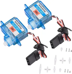 2Pack GH-S37D Micro Digital Coreless Servo with Arms for RC Helicopter Boat Car Accessory Part