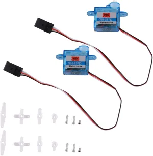 2Pcs Coreless 3.7g Ultra Micro Digital Servo Nano for RC Helicopter Boat Car