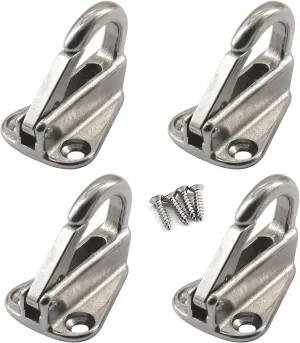 316 Stainless Steel Hook Marine Grade Heavy Duty Spring Snap Hanger for Boat and Yacht (4 Pieces)