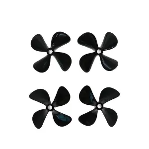 4 Blades For Rc Boat 55mm 4pcs Cw Ccw 4-blade Plastic Propeller For Rc Model