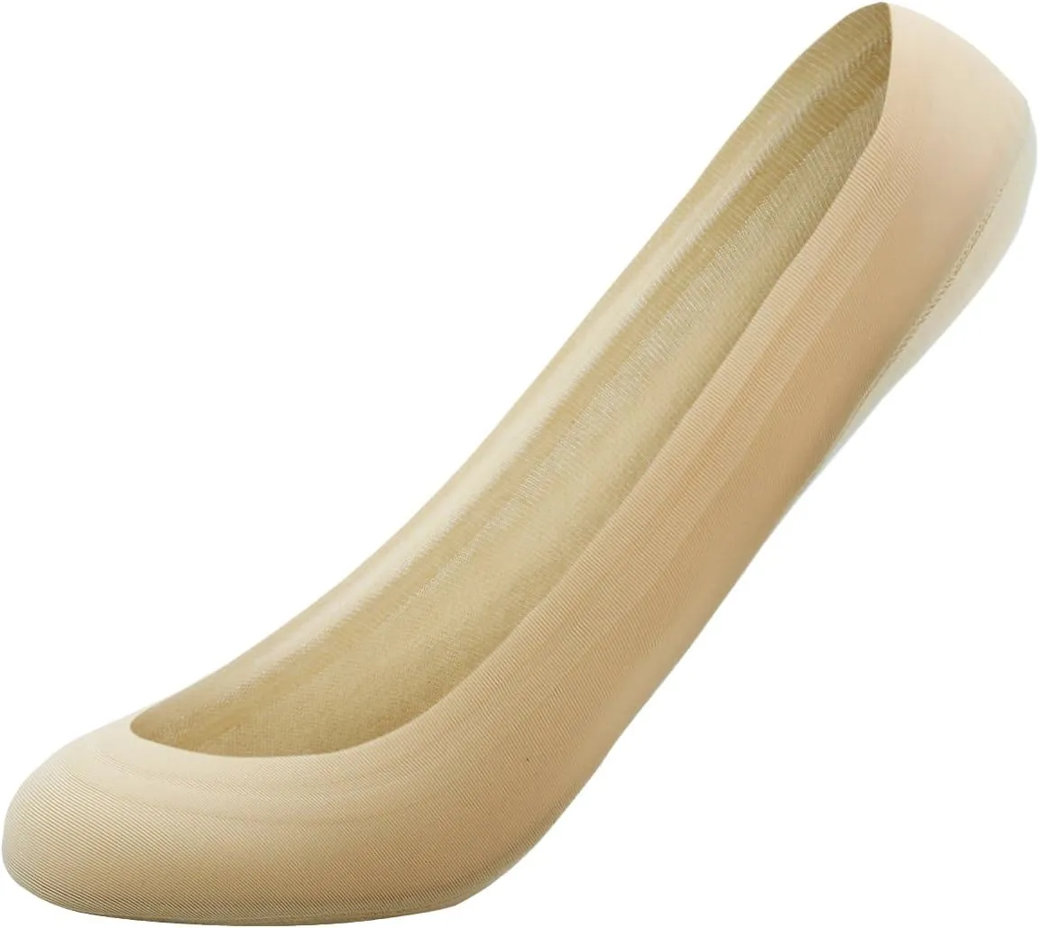 4 Pairs No Show Liner Socks Women's Low Cut Cotton Nylon Boat Invisible Hidden Socks Non-Slip for Flats