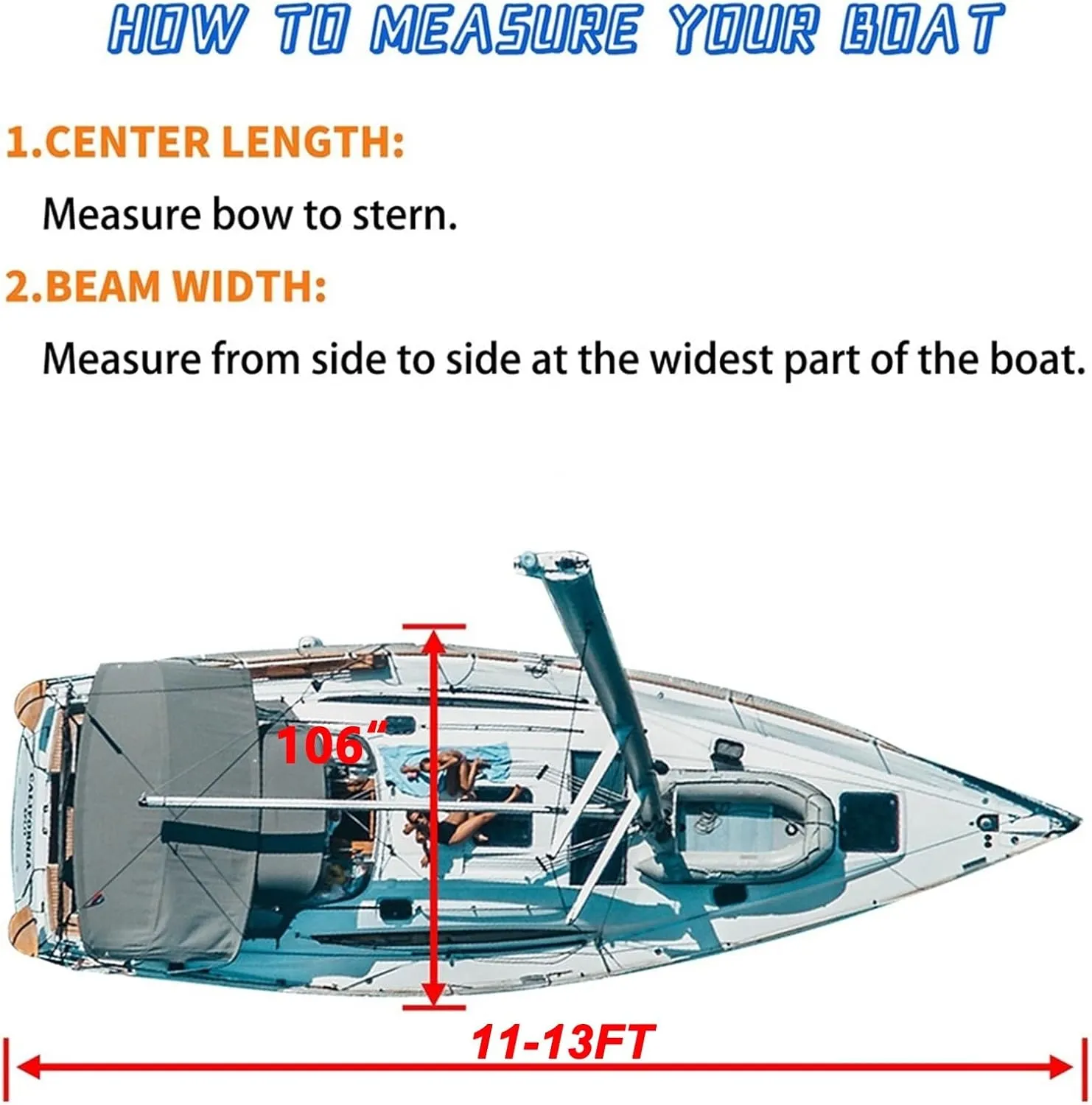 600 Denier V-Hull Runabout Boat Cover, Heavy-Duty Waterproof and UV-Proof Boat Covers, Trailerable Boat Cover Fits V-Hull, Runabout, Grey