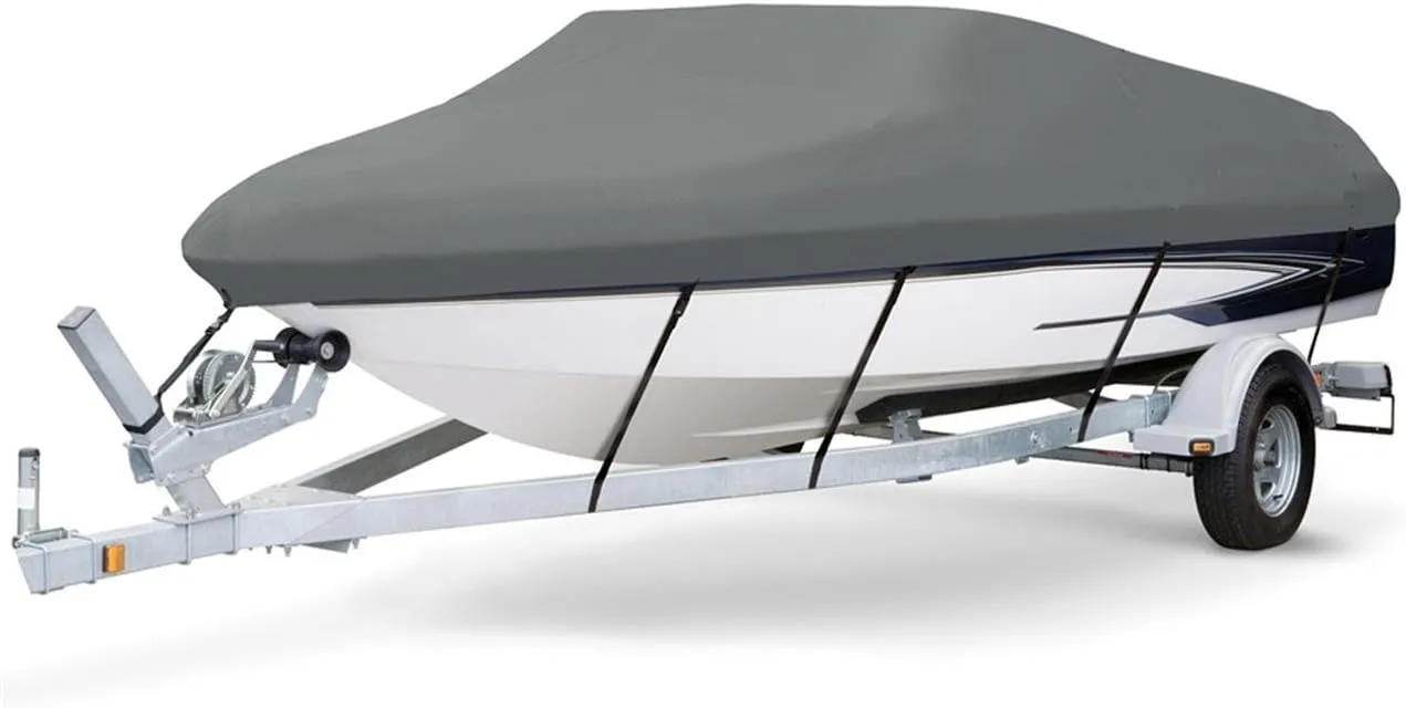7 oz SOLUTION DYED POLYESTER CHARCOAL GREY, STYLED to FIT BOAT COVER for I.M.P. 2000 CC O/B ALL YEARS