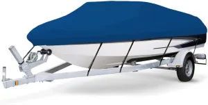 7.6 oz Solution Dyed Polyester Blue, Styled to FIT Boat Cover Compatible for SEA RAY 200 Bow Rider 1989-1990