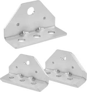 8 Pcs Boat Trailer Top Angle Swivel Top Angle Bracket, Bolster Bunk Board Adjustable for Boat Pontoon Trailer,11 Gauge Steel,Silver