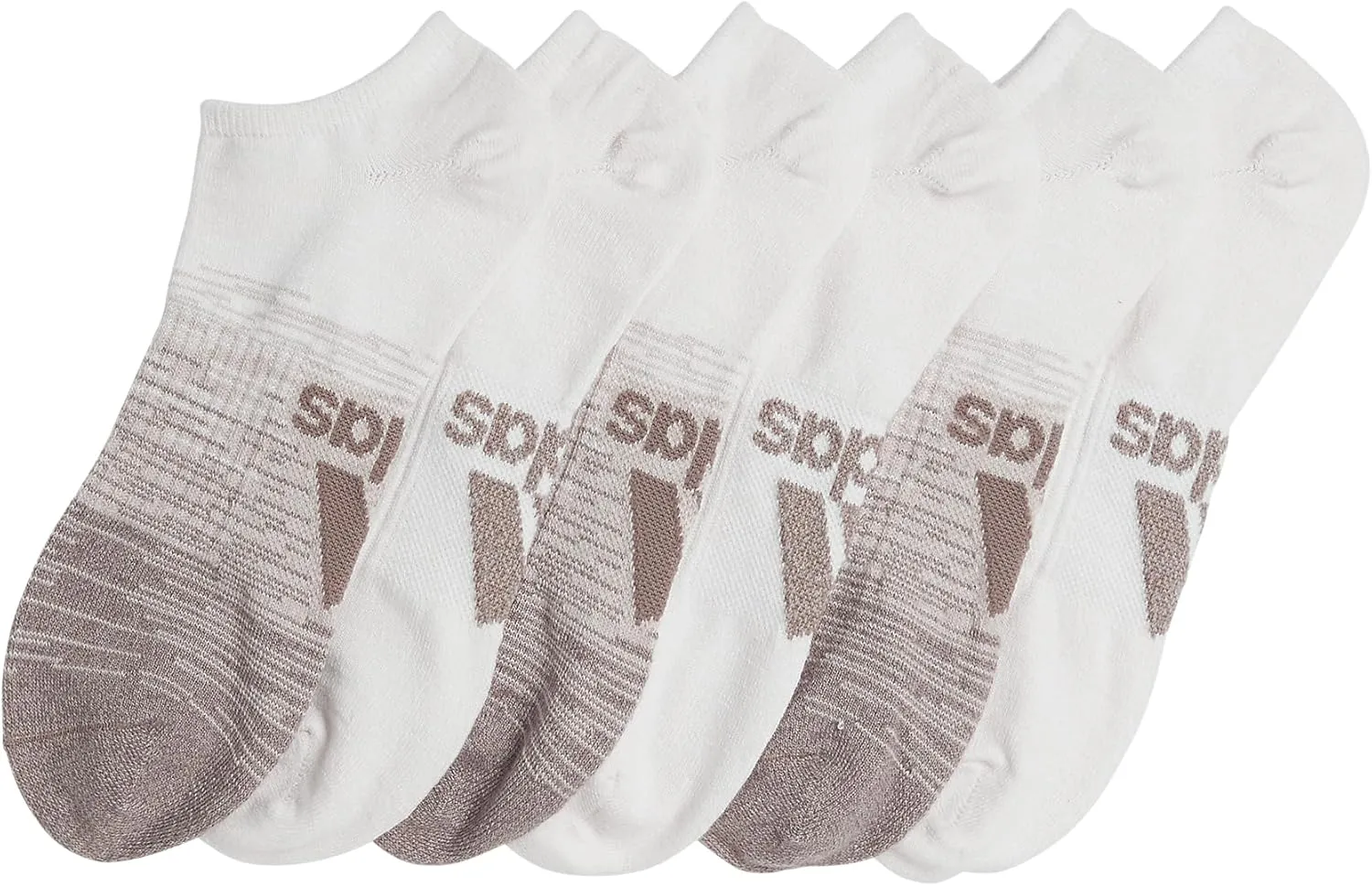 adidas Men's Superlite No Show Socks with Arch Compression (6-Pair)