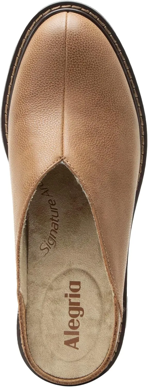 Alegria Women Michy Mule Western Open Back Leather Clog Heel