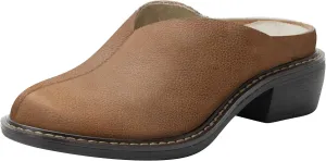 Alegria Women Michy Mule Western Open Back Leather Clog Heel