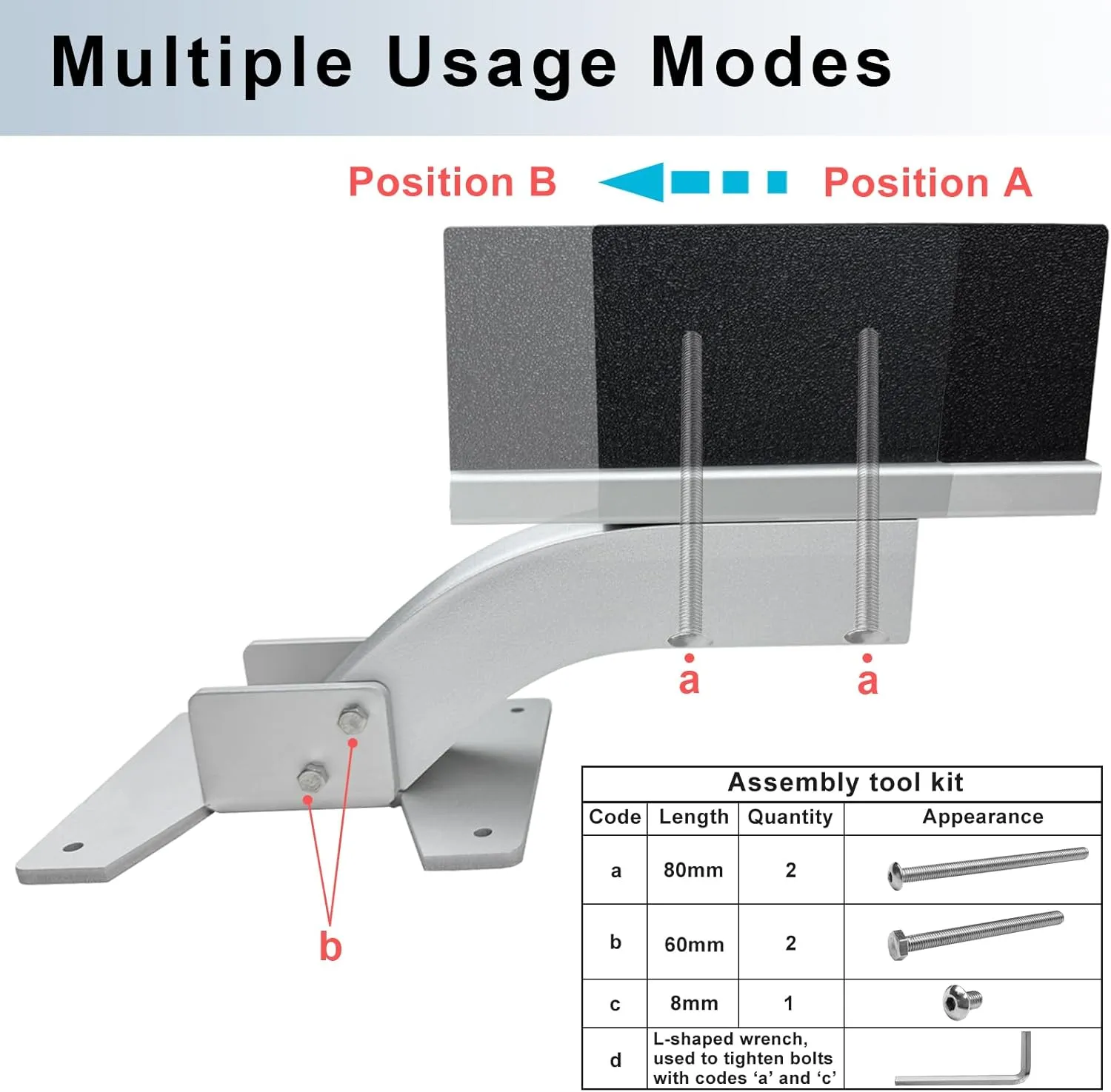 Aluminium Deck Mount Trolling Motor Bracket for Kayaks / Kayaks, Universal Transom Trolling Motor Mount Can Extend to Out of Kayaks, The Installation Plate can Rotate 90°, 1 Pack