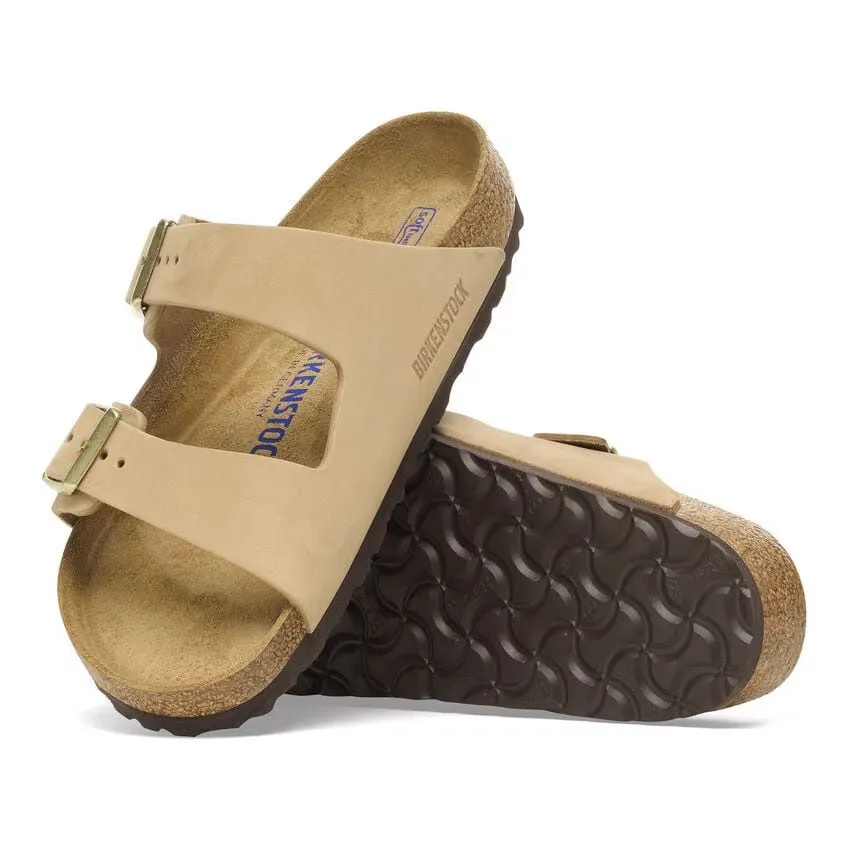 Arizona Soft Footbed Nubuk Leather Narrow - Sandcastle