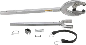Attwood SP-429-RB Shock Absorbing Transom Saver, Adjustable from 31 to 40 Inches, Heavy Duty Head, Roller and Trailer Mounts