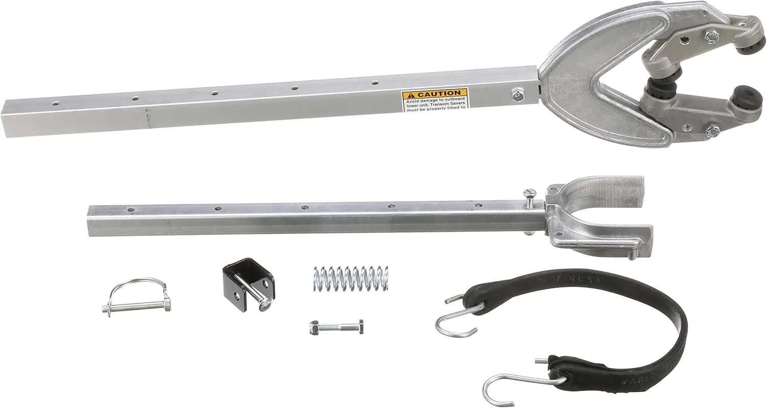 Attwood SP-429-RB Shock Absorbing Transom Saver, Adjustable from 31 to 40 Inches, Heavy Duty Head, Roller and Trailer Mounts