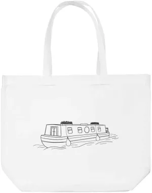 Azeeda 'Canal Boat' Tote Shopping Bag for Life (BG00012007)