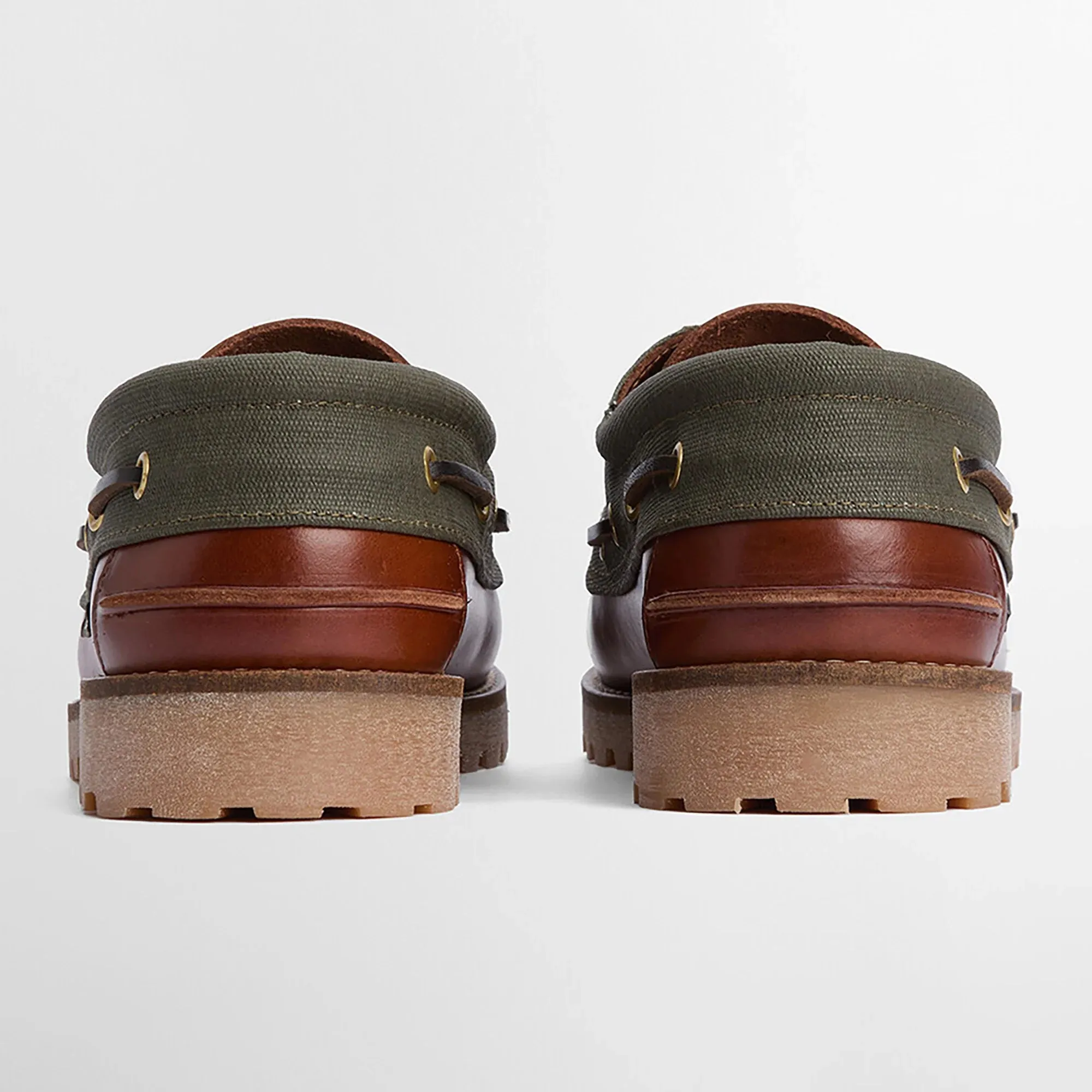 Barbour Deck Boat Shoes - Mahogany