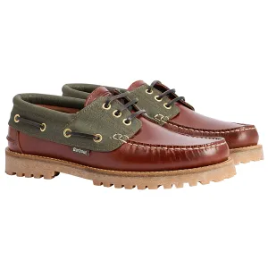 Barbour Deck Boat Shoes - Mahogany