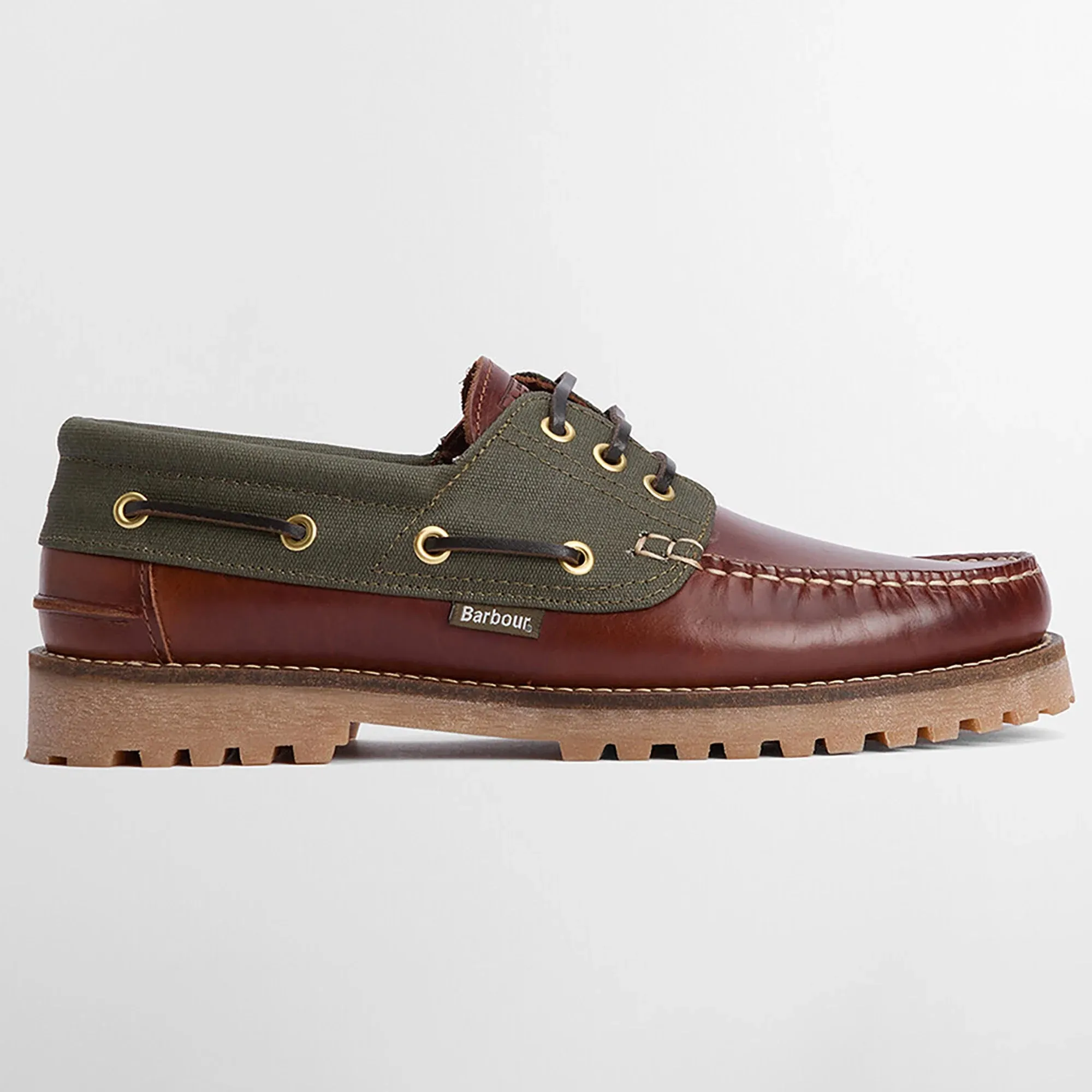 Barbour Deck Boat Shoes - Mahogany