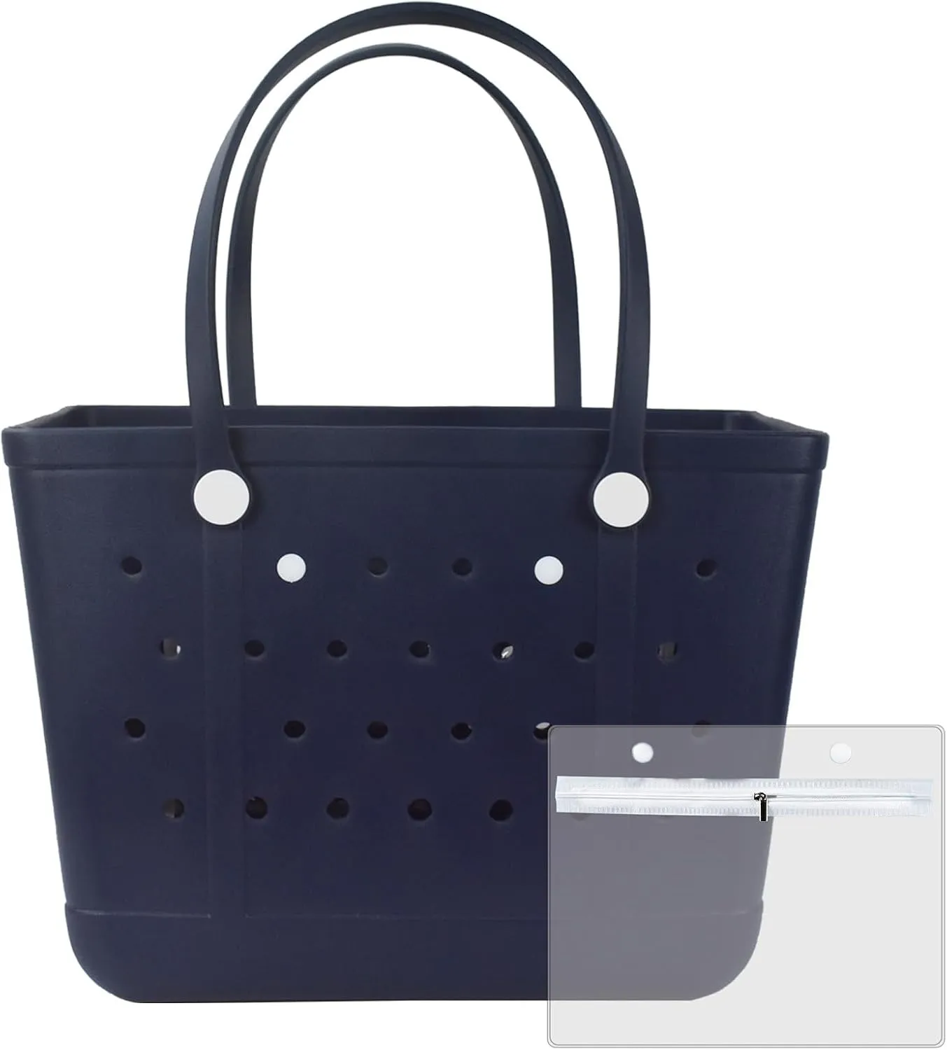 Beach Bag, Waterproof Beach Tote, Rubber XL Tote Bag, Washable and Durable Open Handbag for Boat Pool Sports Gym
