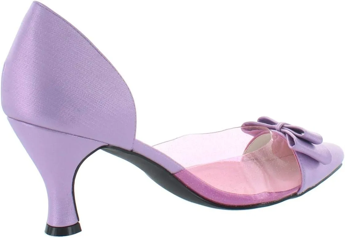Bellini Cupcake Women's Bow Accent Closed-Toe 3 Inch D'Orsay Heels