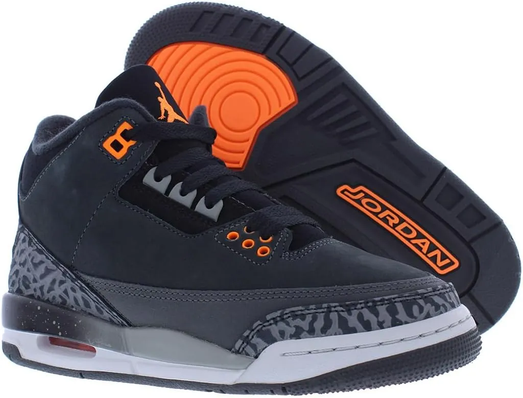 Big Kid's Air Jordan 3 Retro Summit White/Fire Red 'Cement Grey' (DM0967 106) Gradeschool GS