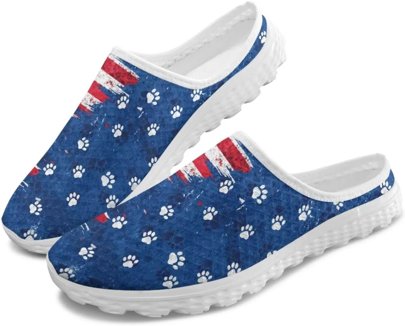 Binienty Mule Sneakers for Women Soft EVA Sole Anti-Slip Garden Clogs Fashion Slip on Loafers