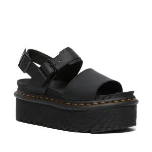 Black Voss Quad Dr Martens Sandals