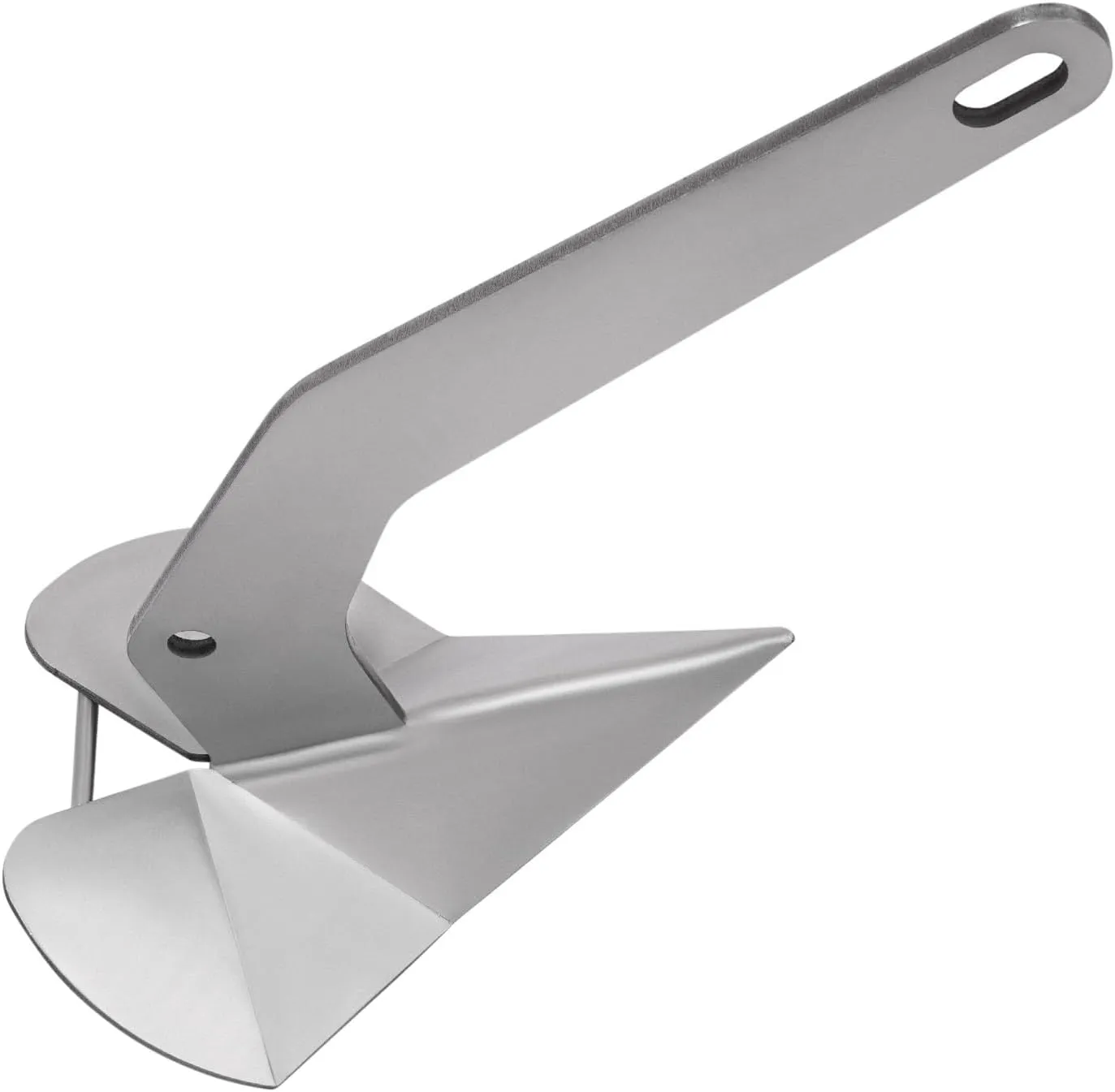 Boat Anchor 17lb/ 32lb 316 Stainless Steel Boat Anchor Winch Delta Anchor Boat Heavy Duty Triangular Anchors for Small Boat (Mud Sand Rock and Coral Conditions)