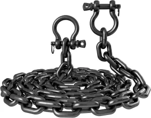 Boat Anchor Chain 316 Stainless Steel Marine Grade 5/16" Anchor Chain with 2 Pcs 3/8" Anti-Off Shackles, Black