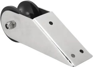 Boat Anchor Roller, 316 Stainless Steel Bow Anchor Fixed Bracket, Heavy Duty Bow Setting & Retrieving Rubber Roller for Marine Yacht Docking and Anchoring