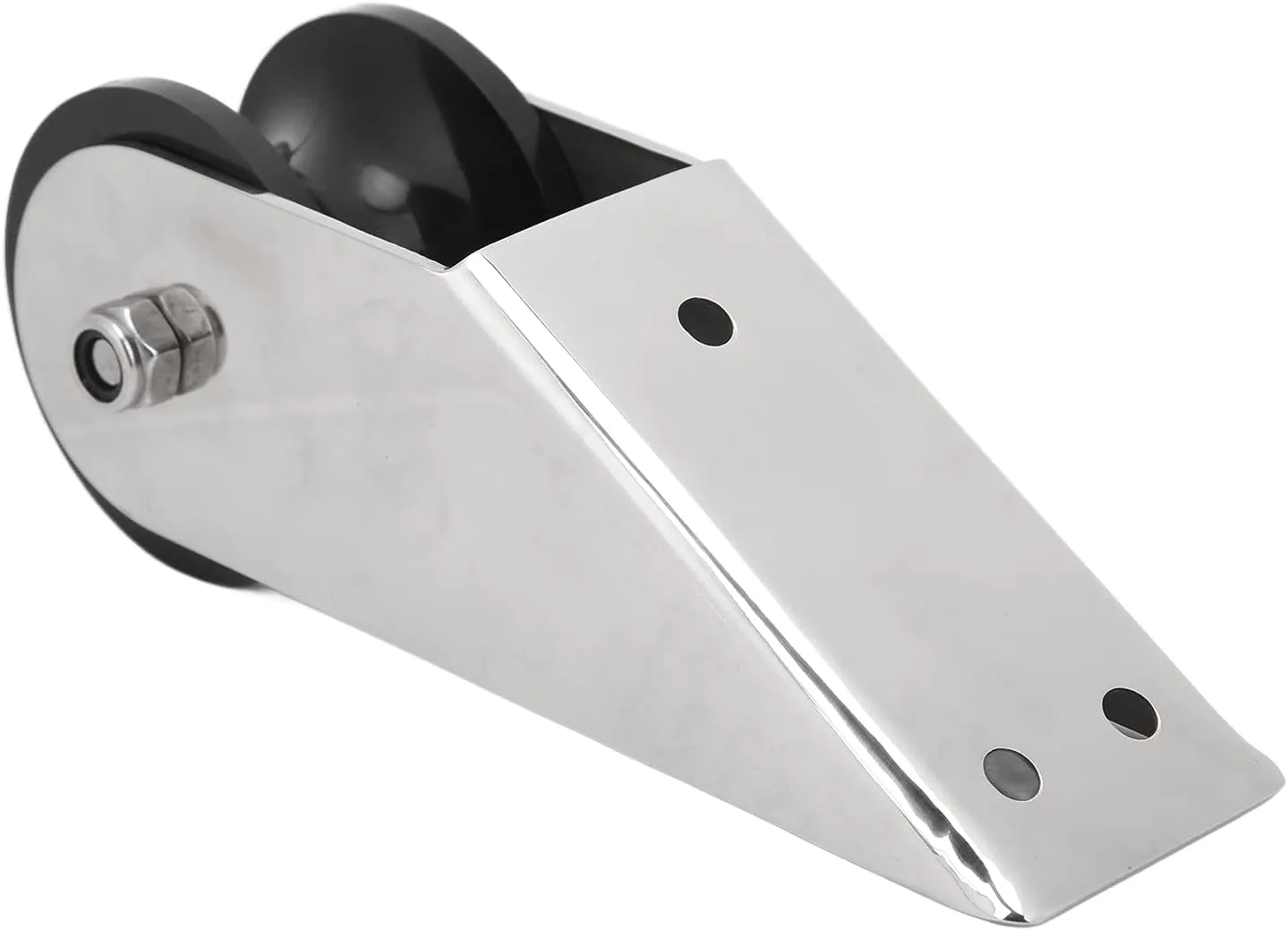 Boat Anchor Roller, 316 Stainless Steel Bow Anchor Fixed Bracket, Heavy Duty Bow Setting & Retrieving Rubber Roller for Marine Yacht Docking and Anchoring