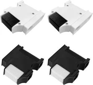 Boat Fender Hanger 4pc, Adjust Pontoon Rail Fender Boat Rail and Cleat Fender Clip Boat Bumper Adjuster Quick Connect and Release Fender Line Anti-Collision Ball Fixer Regulator for Marine Accessories