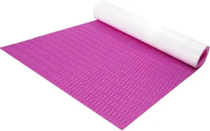 Boat Flooring EVA Foam Boat Decking Faux Teak Marine Flooring Boat Mat Boat Carpet Sheet for Motorboat RV Yacht Kayak Surfboard,Pink,120x30cm