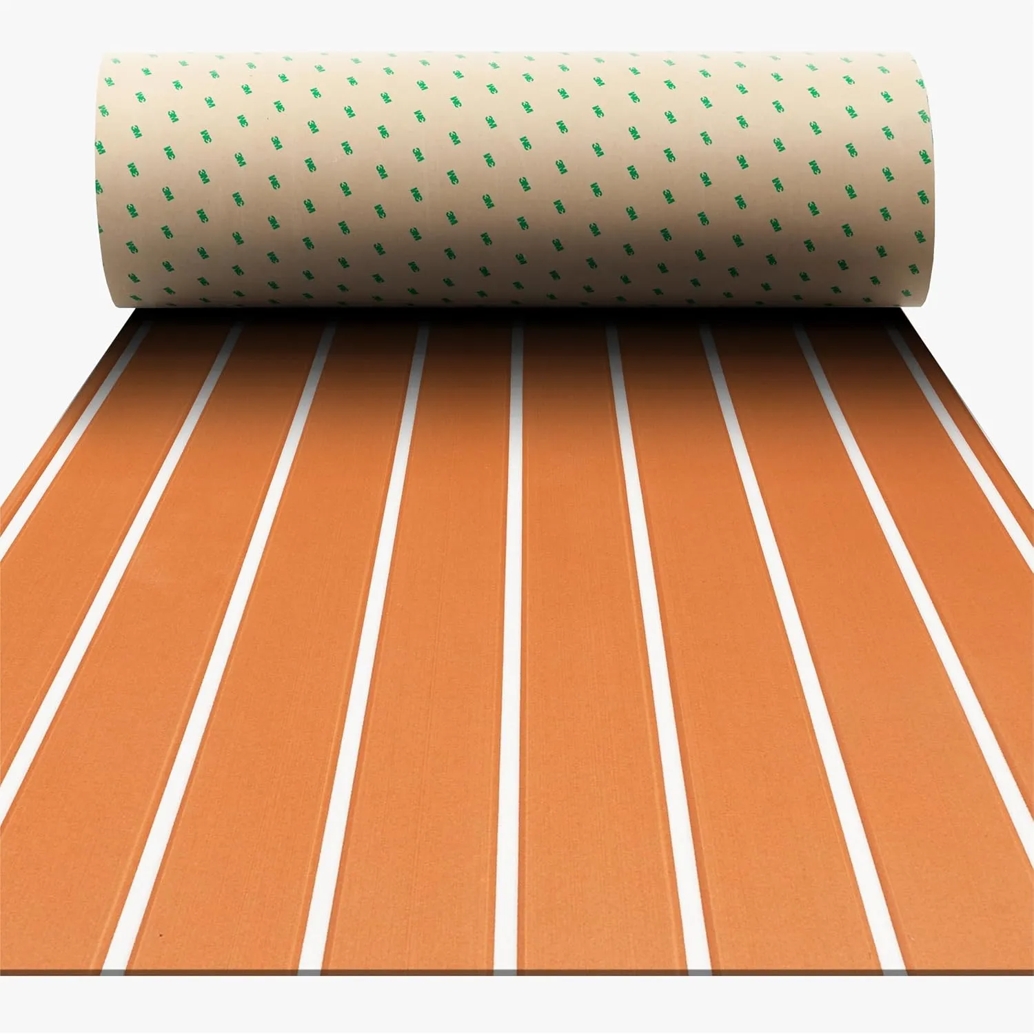 Boat Flooring - EVA Foam Boat Decking - Self-Adhesive Marine Mat Faux Teak Marine Carpet for Boats RV Yacht Kayak 86.6"x43.3"/21.7"