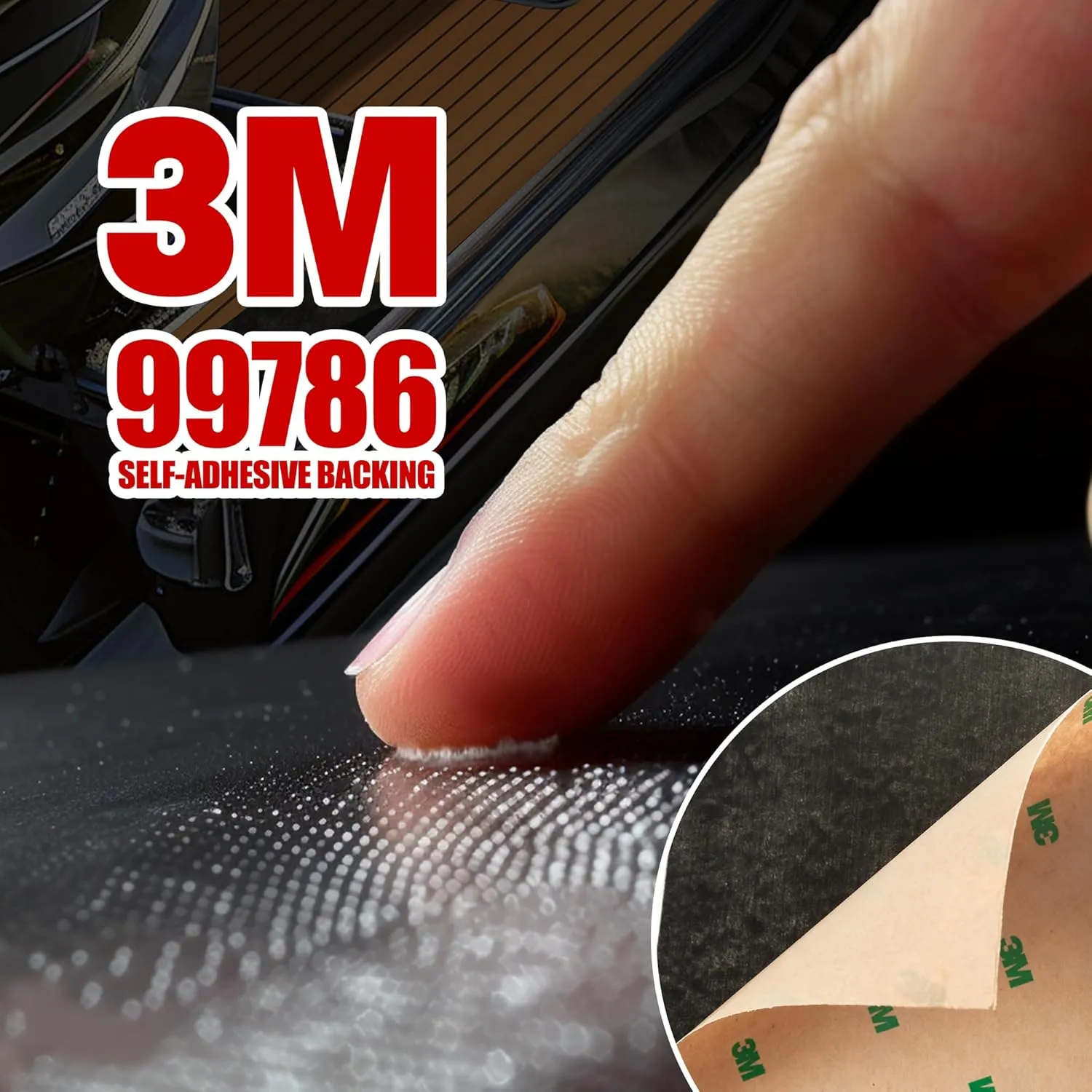 Boat Flooring - EVA Foam Boat Decking - Self-Adhesive Marine Mat Faux Teak Marine Carpet for Boats RV Yacht Kayak 86.6"x43.3"/21.7"