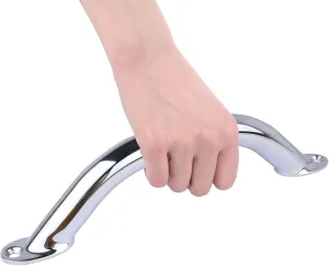 Boat Grab Bar, 316 Stainless Steel 9" Polished Boat Handle Handrail Round Rail for Marine Boat Yacht Boat Deck Hardware