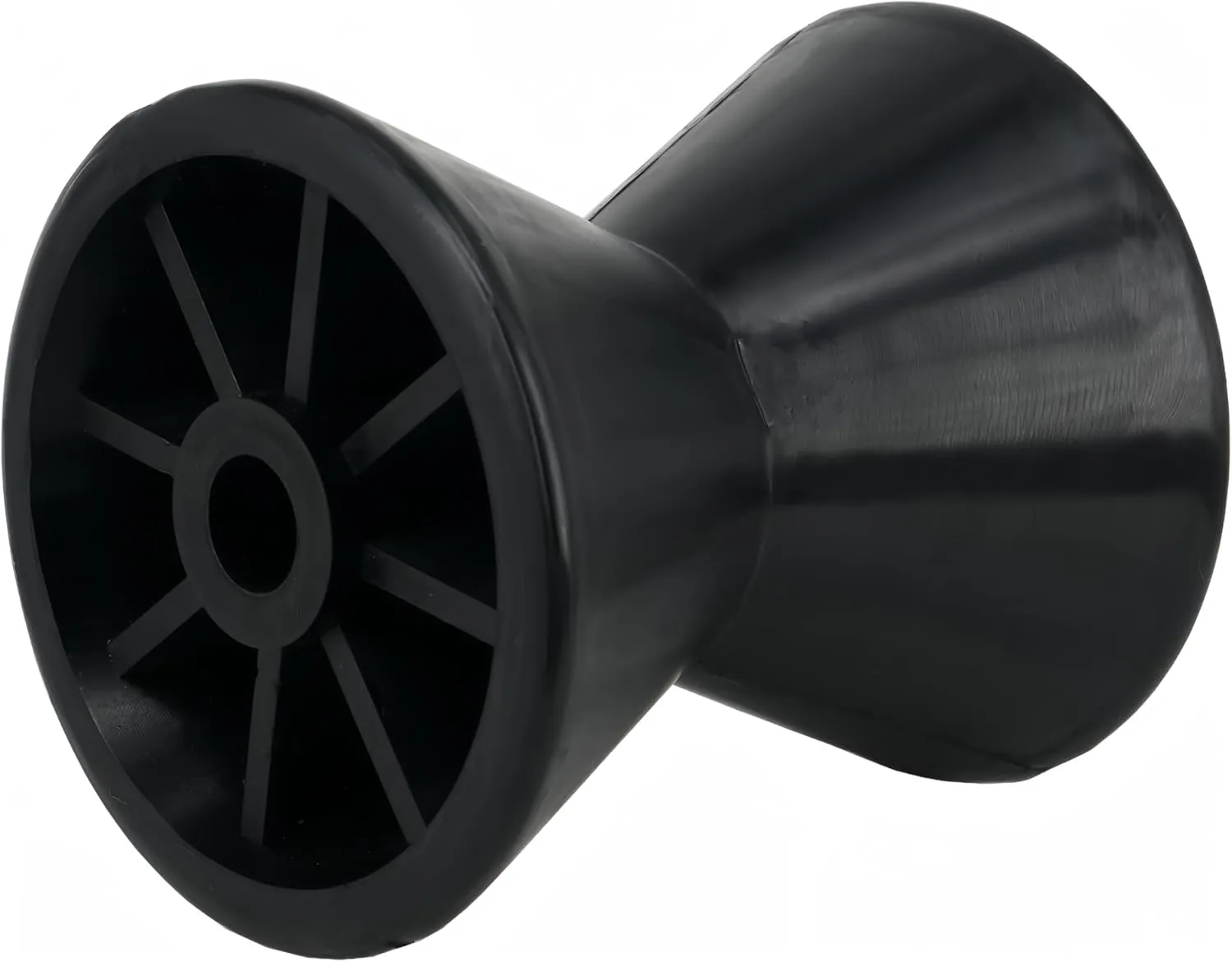 Boat Trailer Roller Parts–Sturdy Bow Roller and Stop,3Inch / 4Inch Boat Trailer Roller with Spoke Fits 1/2" Shaft,PU Marine Keel Trailer Rollers