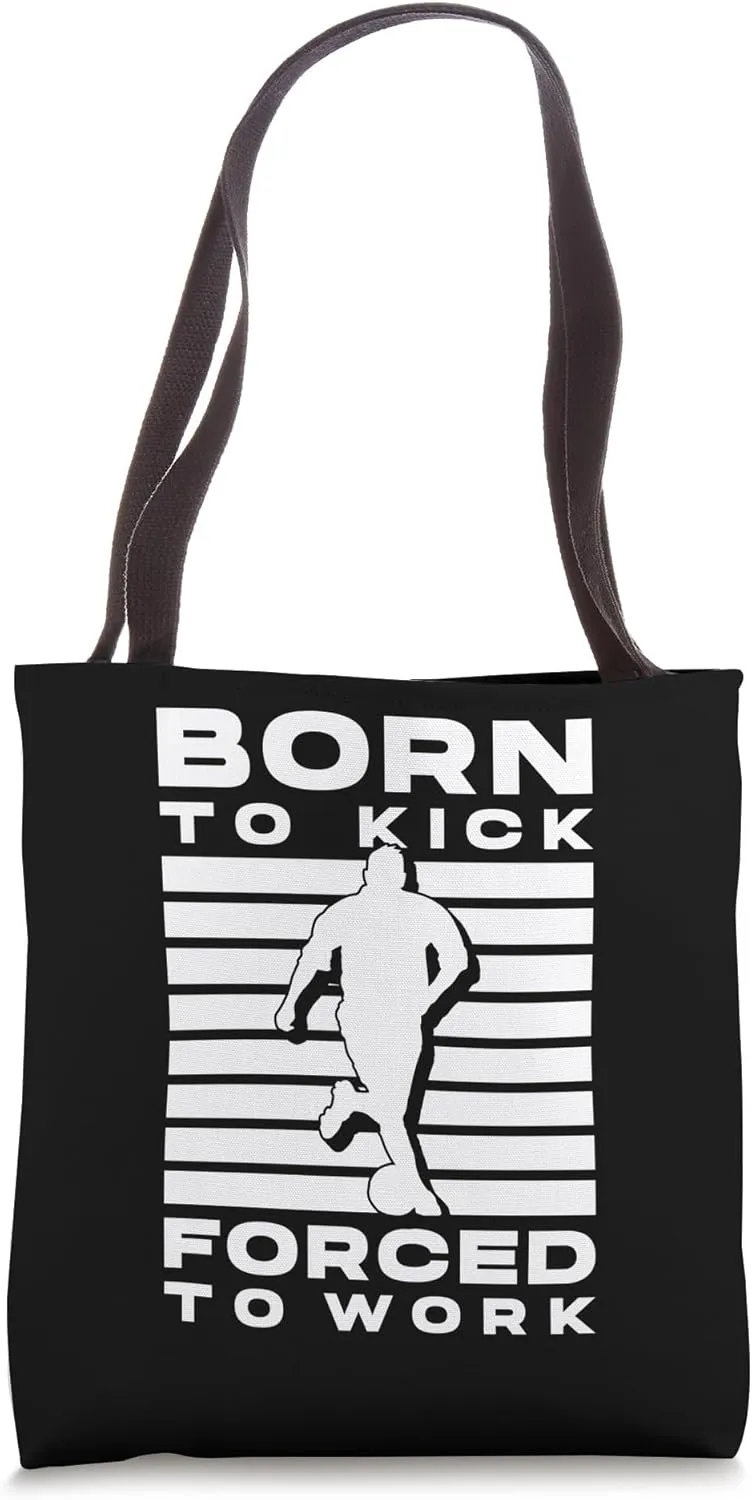 Born To Kick Kickball Player Team Tote Bag