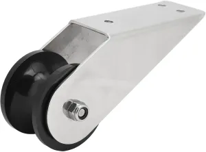 Bow Anchor Roller, 316 Stainless Steel Heavy Duty Boat Bow Anchor Rubber Roller Fixed Marine Yacht Docking, Boat Deck Hardware Easy Installation, Strong Load Bearing