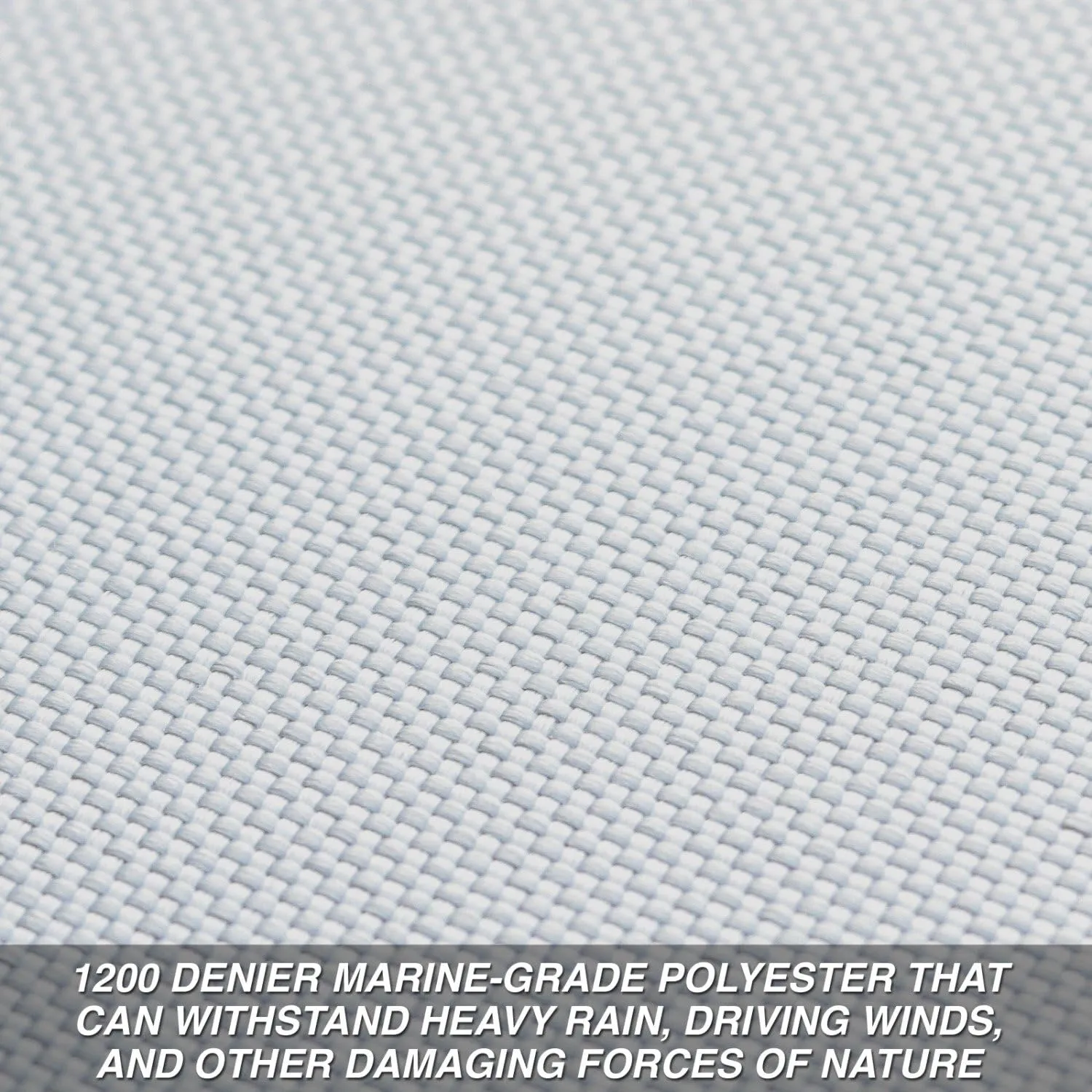 Budge B-1221-X8 1200 Denier Hard Top / T-Top Boat Cover Fits 24 ft. to 26 ft. Beam Width Up to 106 in. 1200 Denier Hard Top / T-Top Boat Cover, Gray