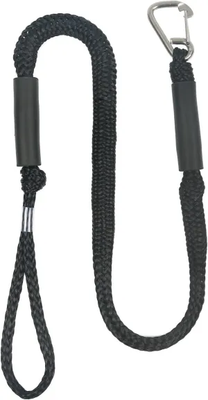 Bungee Dock Lines with Hook,2 Pack Bungee Boat Dock Lines Mooring Rope Bungee Shock Cords Docking Rope Clip for Boat,PWC,Jet ski,Pontoon,Kayak,Canoe,Power Boat,Watercraft,4 Feet (Black)