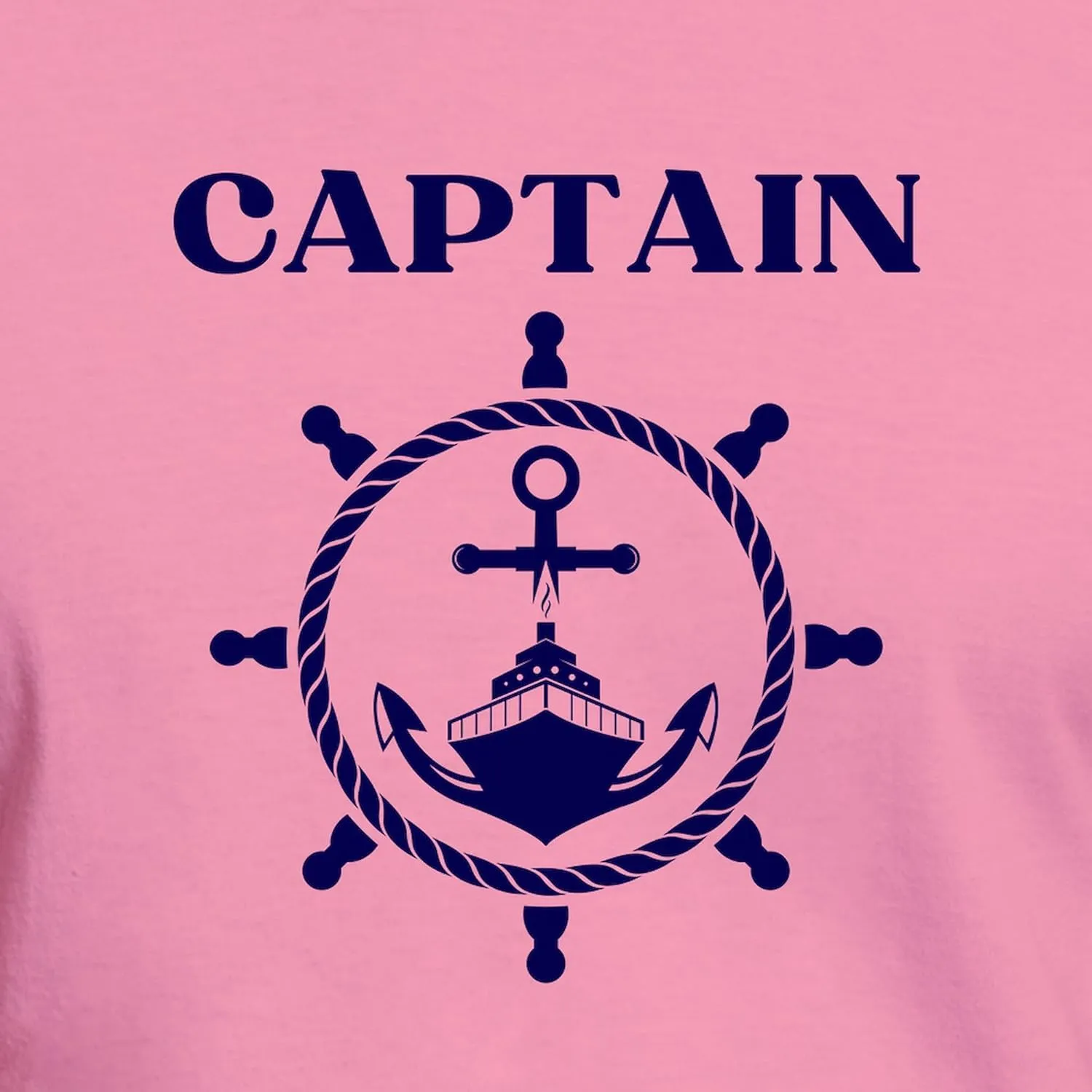 CafePress Nautical Anchor Yachting Sailing Boat Captain T Shirt Men's Fitted Graphic T-Shirt