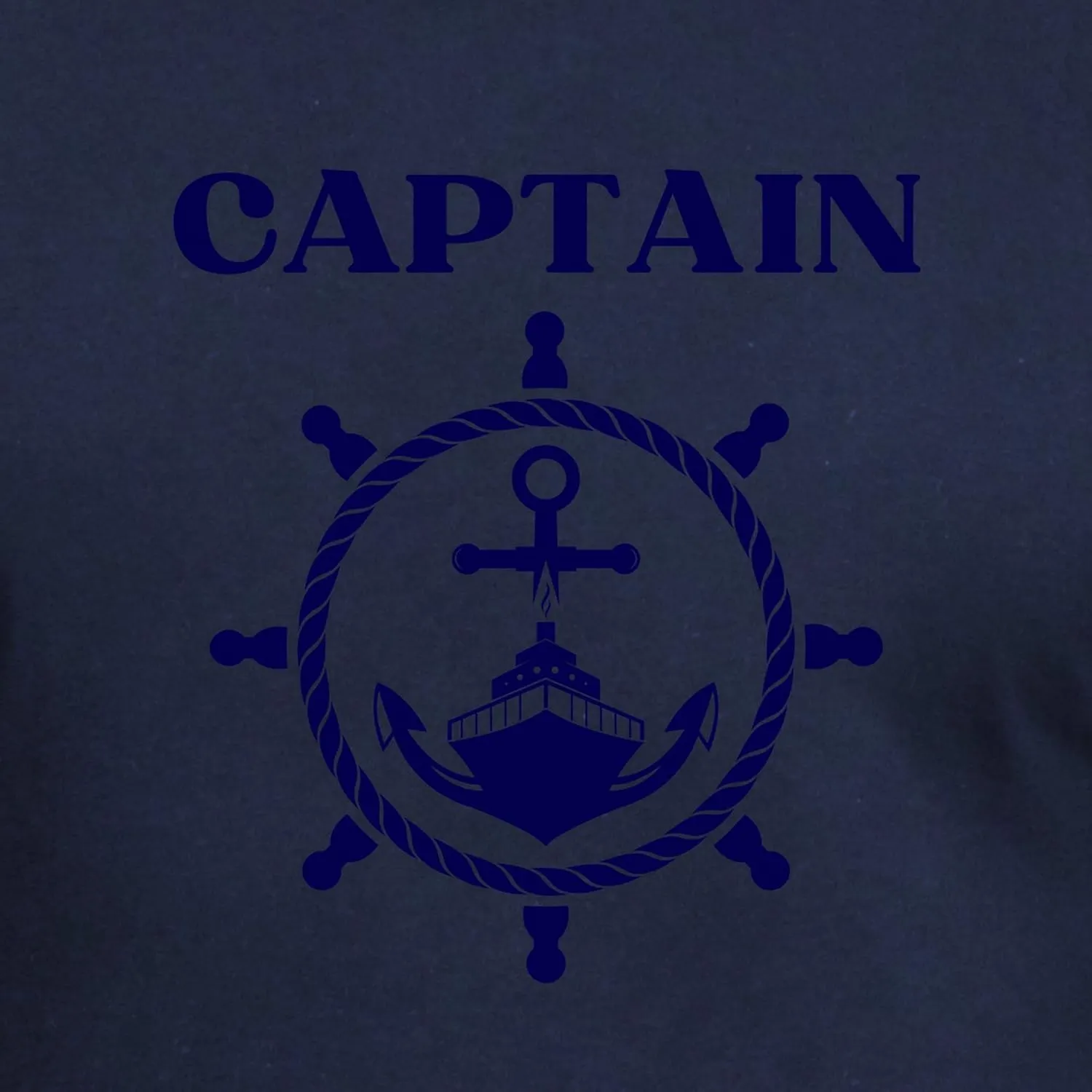CafePress Nautical Anchor Yachting Sailing Boat Captain T Shirt Men's Fitted Graphic T-Shirt
